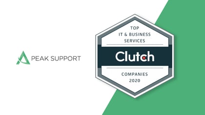 Peak Support Recognized as Top Global BPO by Clutch Awards